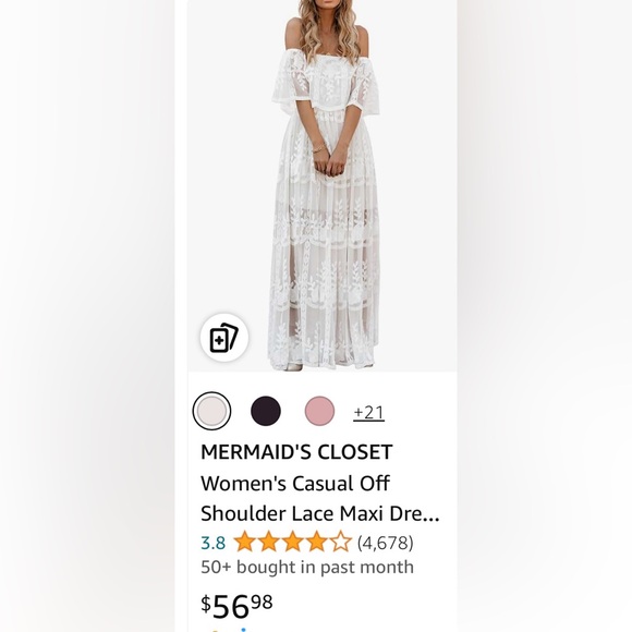 Lace maxi dress - Picture 3 of 7